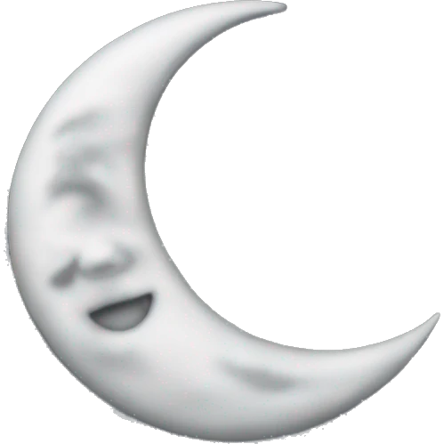 Moon crescent emoji