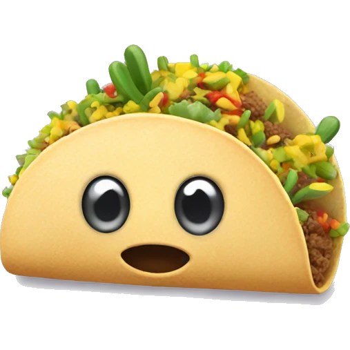 Taco con cactus emoji