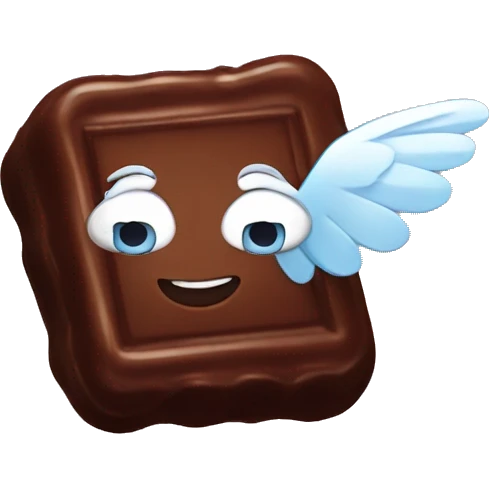 Chocolate with wings  emoji