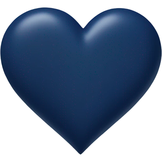 Navy blue heart emoji