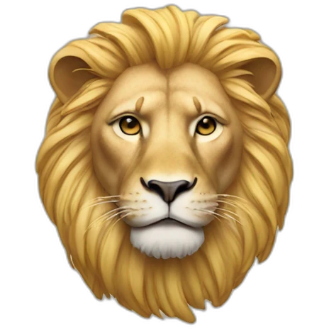 Trump on lion emoji