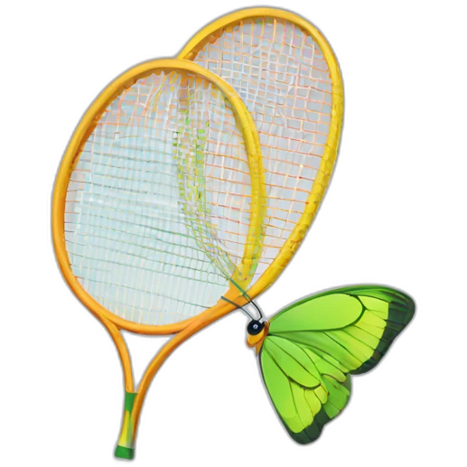 Badminton - butterfly emoji
