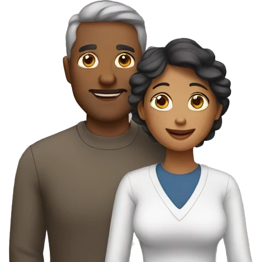 mom and dad  emoji