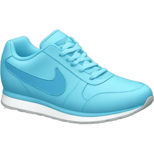 light blue running sneaker  emoji