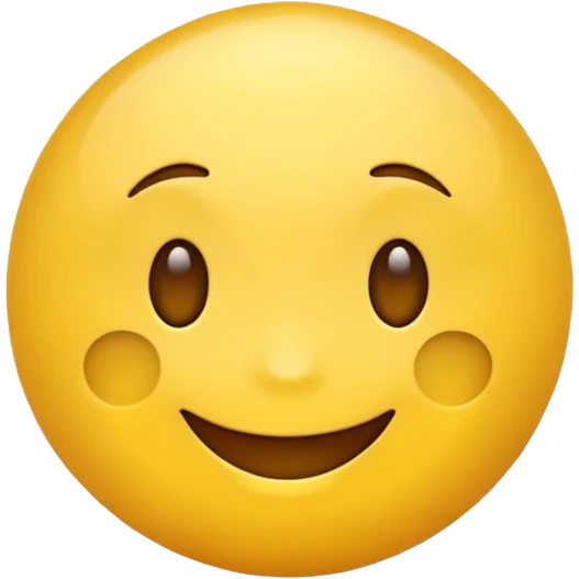Emoji, yellow round teasing smile emoji