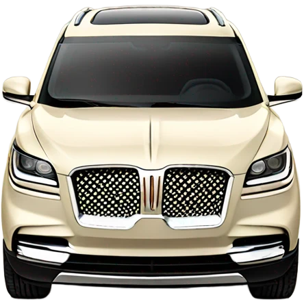 Cream colored Lincoln aviator  emoji