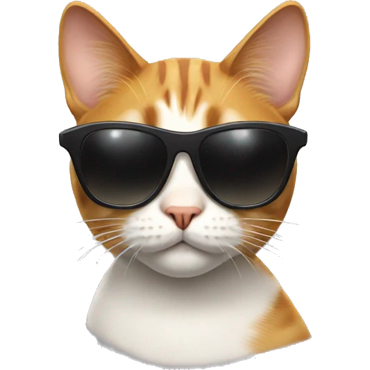 Cat with sunglasses emoji