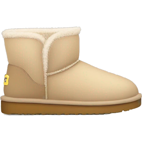 Cute beige uggs emoji