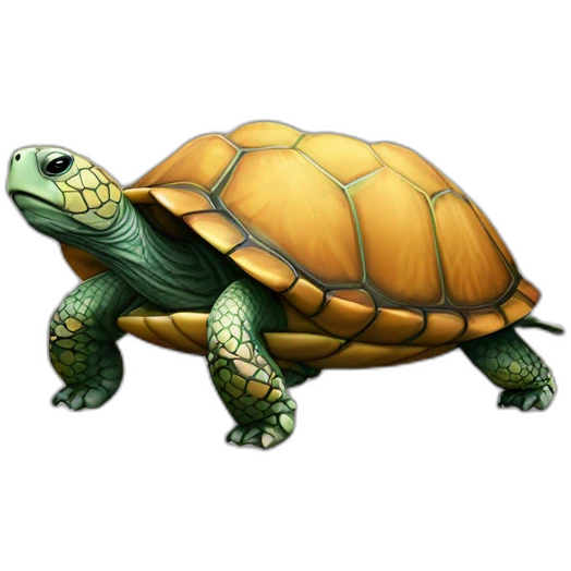 Tortue sur un cailloux  emoji