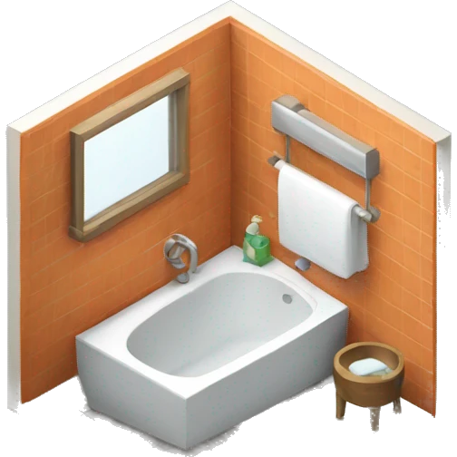 isometic bathroom emoji