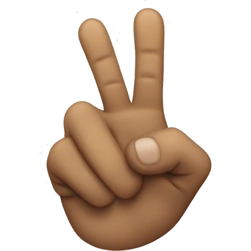 Pointing-finger emoji