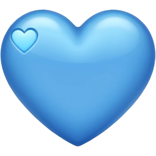 Heart blue  emoji