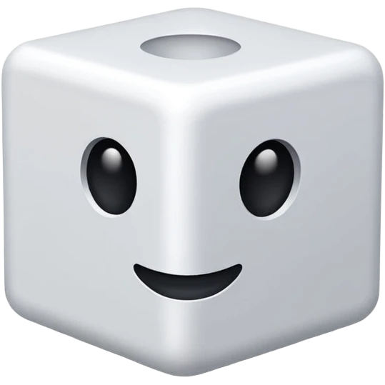 plain white cube emoji