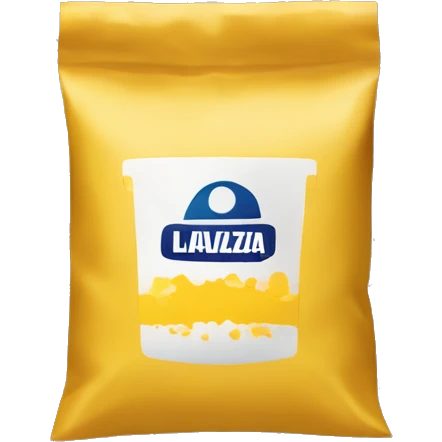 Lavazza yellow bag of coffee beans emoji