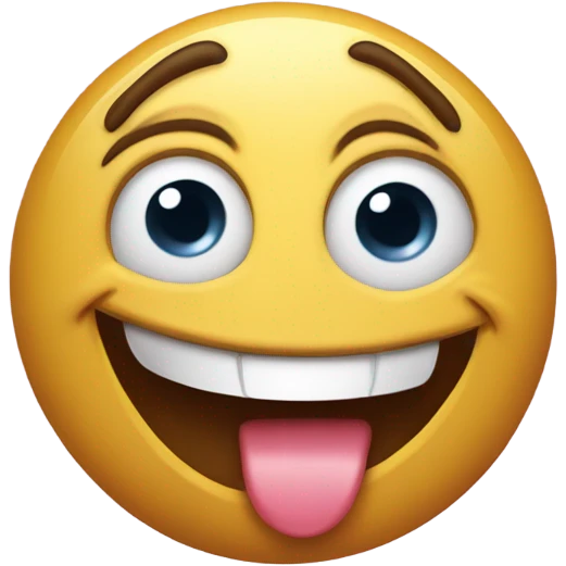 Rolling eye and sticking out tongue emoji  emoji