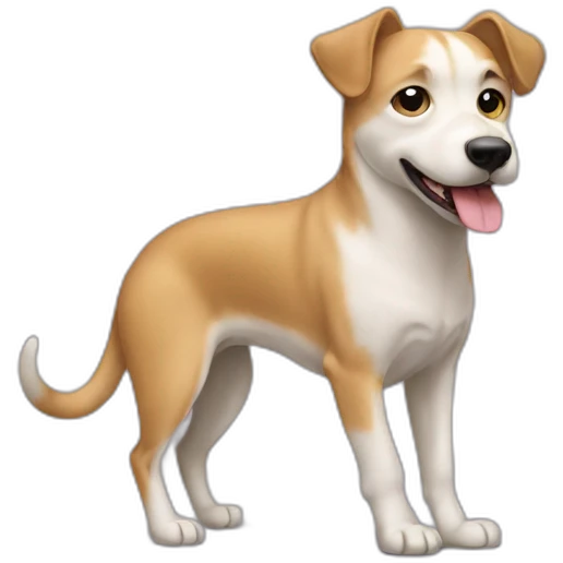 Chien sur un chat emoji