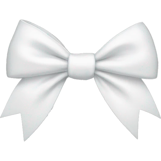 white bow emoji
