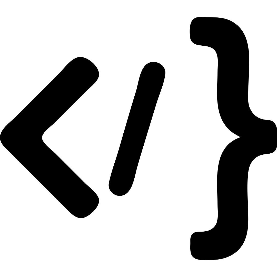 coding symbols with brackets and curly braces emoji