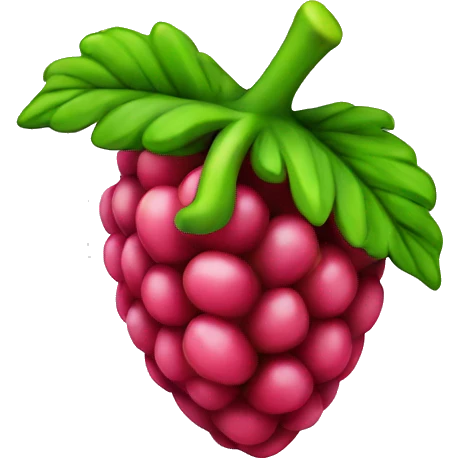 3D Rasberry emoji
