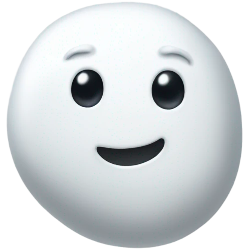 white blob with a tail emoji