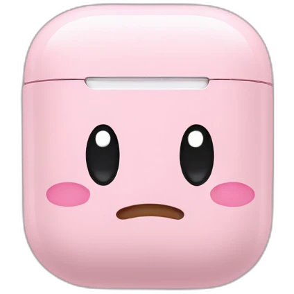 kirby airpods emoji