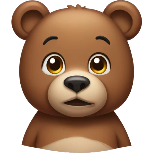 Bear with bun emoji