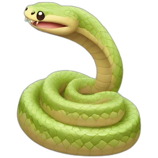 Cute little Chubby Snake  emoji