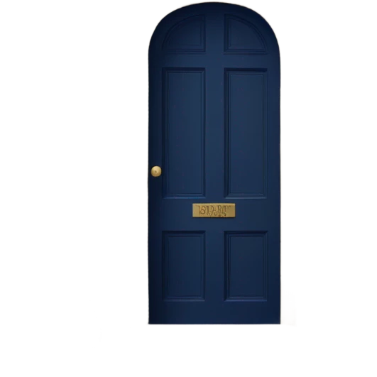 Door with notre dame colors  emoji