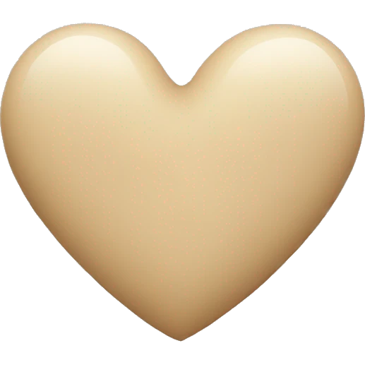 Beige Heart emoji