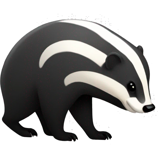 a badger from behind emoji