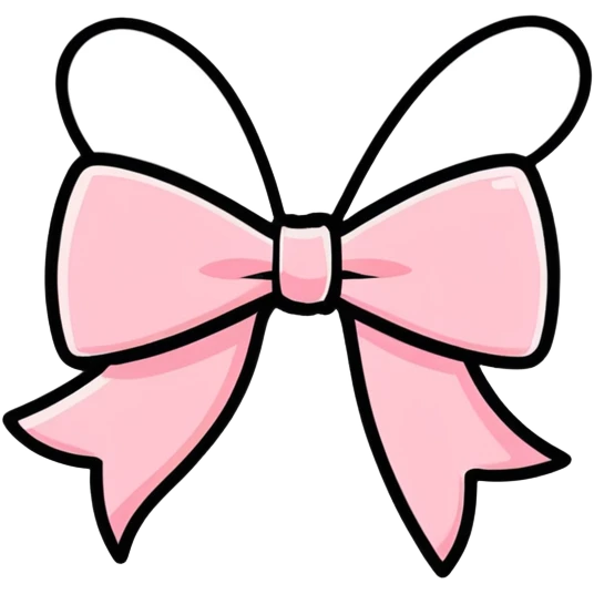 Pink bow  emoji