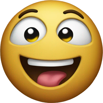 suspicious laughter emoji