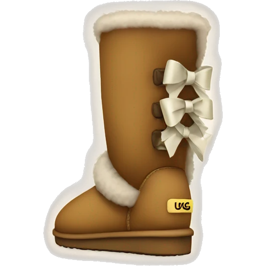 Uggs with a bow emoji