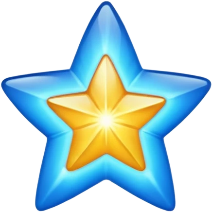 blue version of a ⭐ emoji