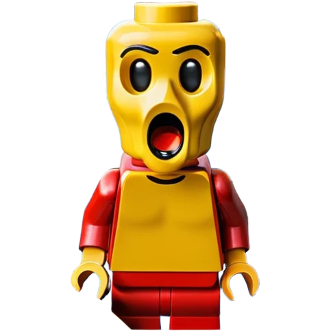 Edvard munch the scream landscape in Lego emoji