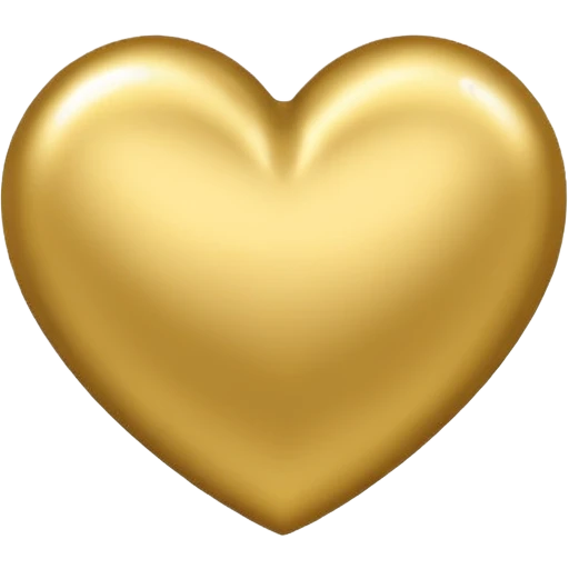 Gold heart emoji