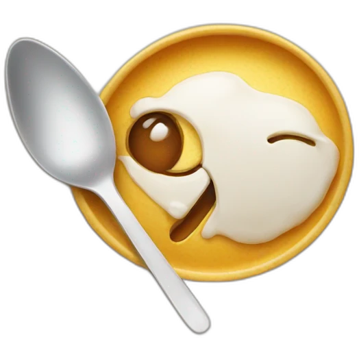dish ran away with the spoon emoji