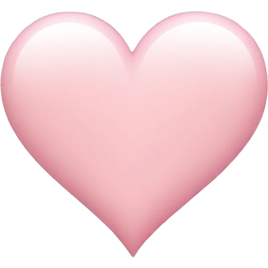 light pink heart emoji
