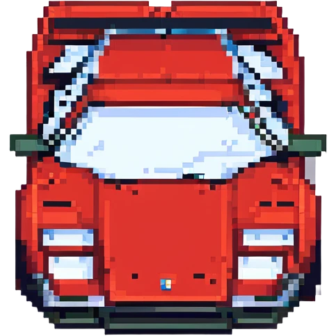 красная Lamborghini Countach, no background emoji