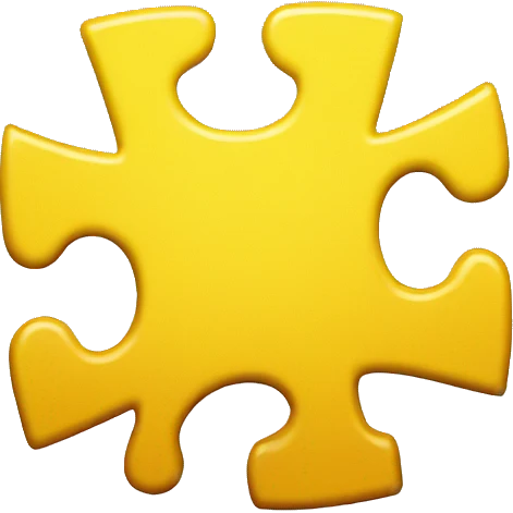 pixel art yellow puzzle piece emoji
