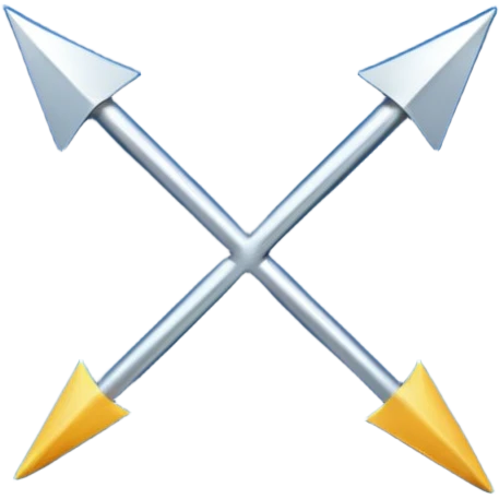 in blue square shape, up arrow in the middle, straight emoji