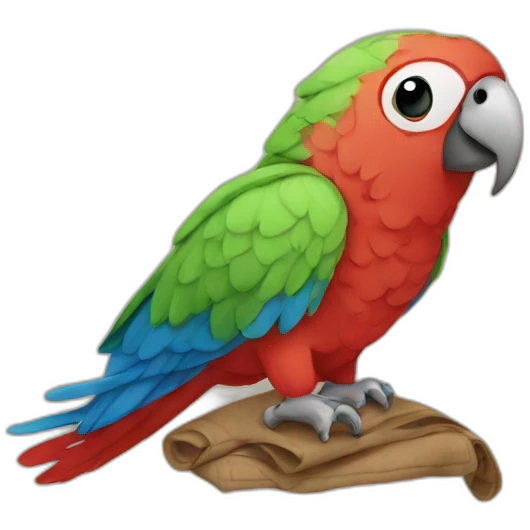 parrot in a blanket emoji