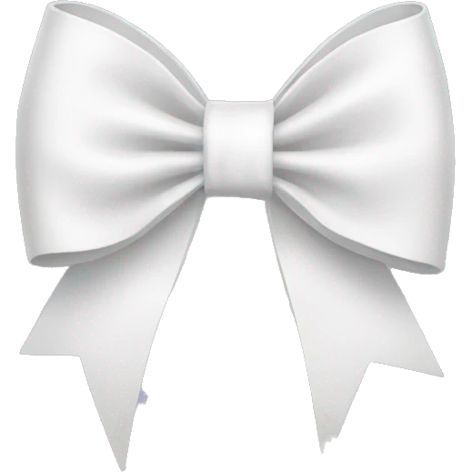 white bow emoji
