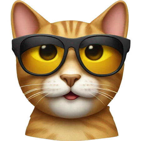Cat with sunglasses emoji