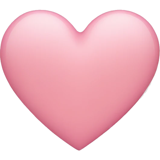 soft pink heart  emoji