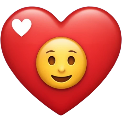 creame un emoji de un corazon rojo CON LA LETRA F EN EL CENTRO DE COLOR LILA emoji