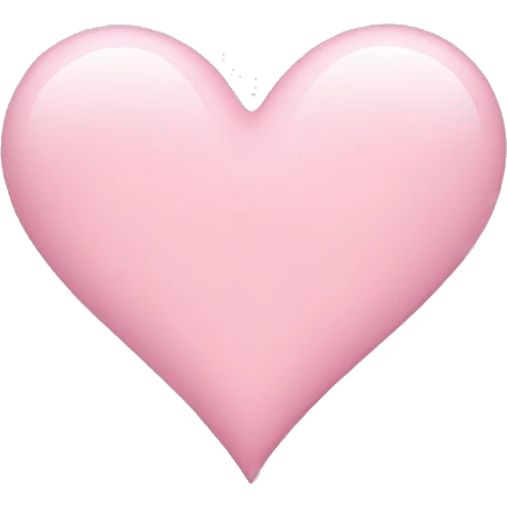 Light pink heart emoji emoji