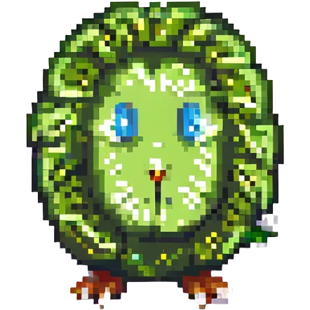 A green kiwi emoji