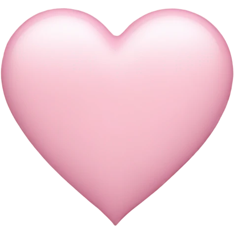 Pastel pink heart emoji