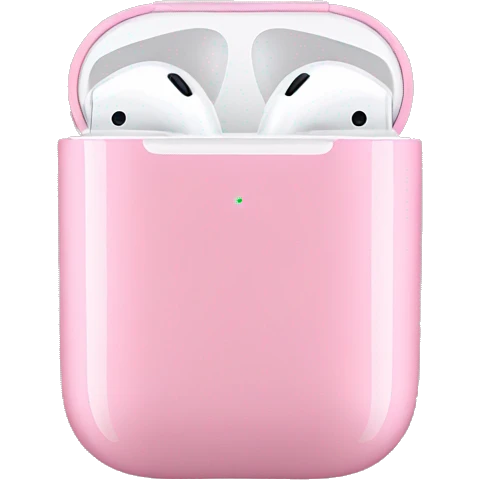 Pink AirPods emoji